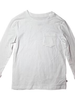 Tommy Bahama Kids Long Sleeve T-Shirt Size S (5/6) White Chest Pocket